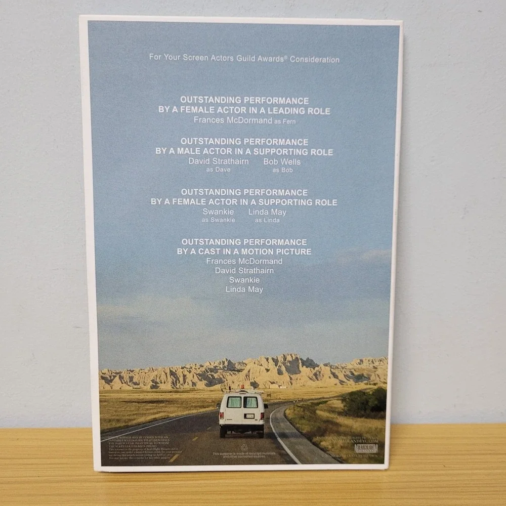 Nomadland FYC DVD 2020 Frances McDormand Chloe Zhao For Your Consideration - Picture 4 of 8